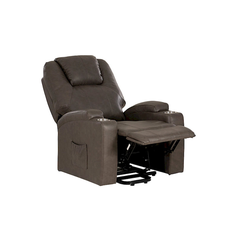 Fauteuil inclinable massant électrique Gilbert Mushroom en similicuir