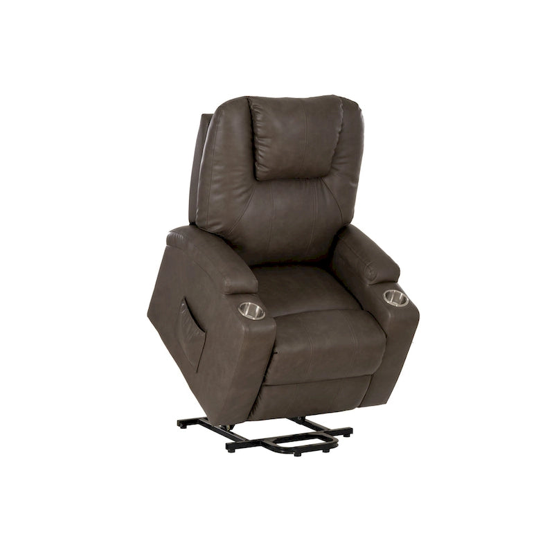 Fauteuil inclinable massant électrique Gilbert Mushroom en similicuir