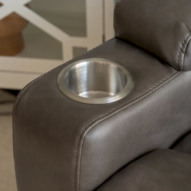 Fauteuil inclinable massant électrique Gilbert Mushroom en similicuir